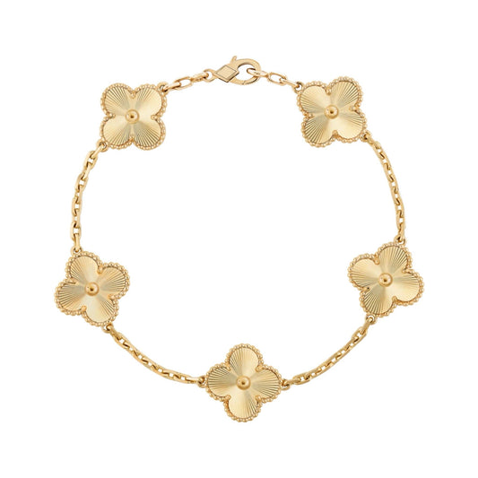 VANESSA BRACELET- GOLD GUILLOCHÉ