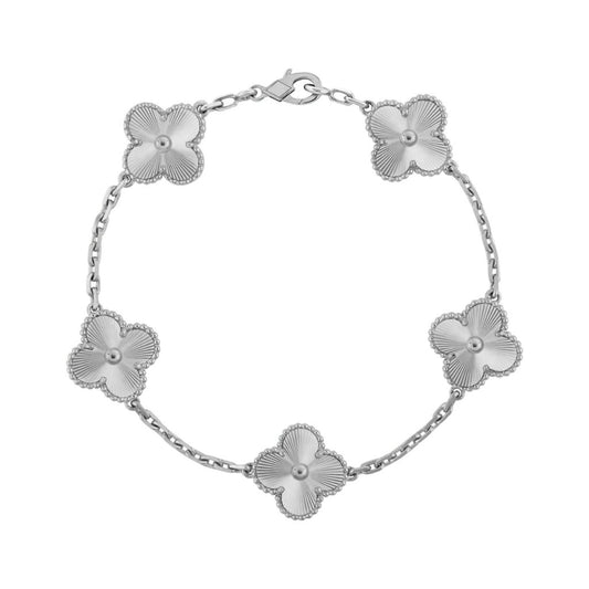 VANESSA BRACELET- SILVER GUILLOCHÉ