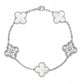 VANESSA CRYSTAL BRACELET SILVER + PEARL