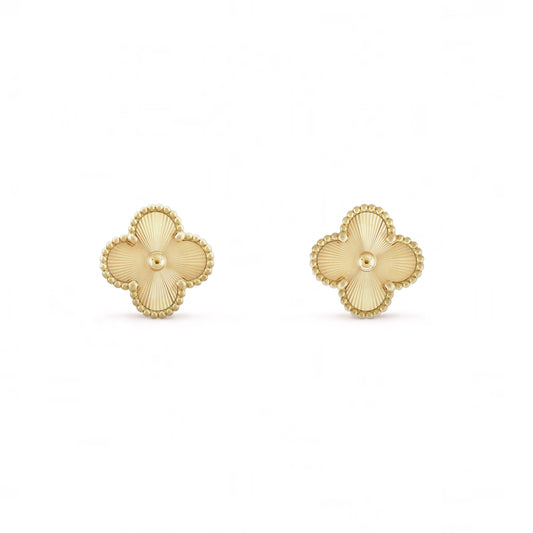 VANESSA EARRINGS- GOLD GUILLOCHÉ