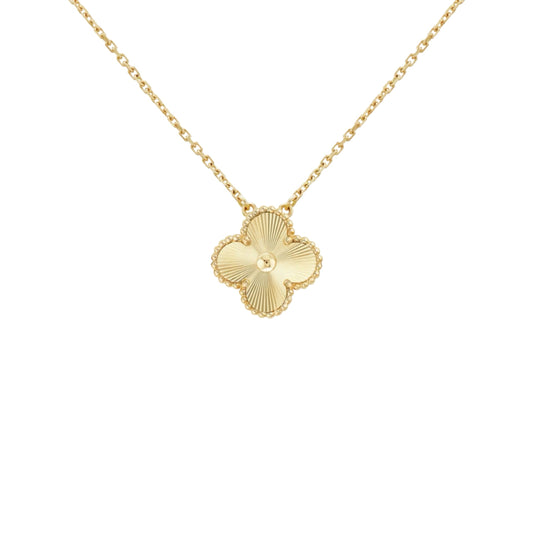 VANESSA NECKLACE- GOLD GUILLOCHÉ