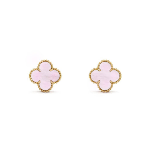 VANESSA EARRINGS GOLD + ROSE