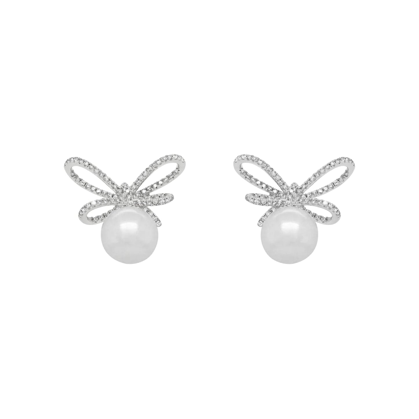 AMIRA STUD EARRINGS SILVER