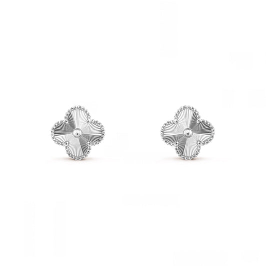 VANESSA EARRINGS- SILVER GUILLOCHÉ