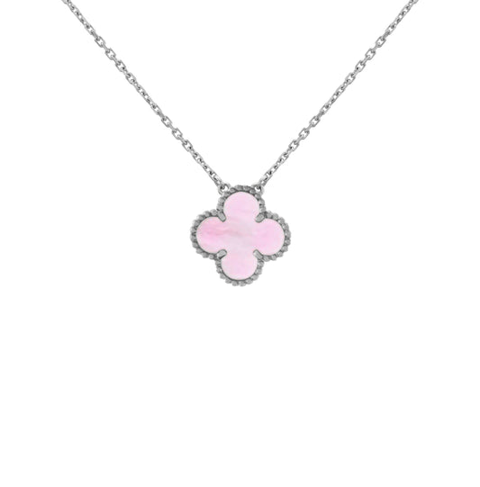 VANESSA NECKLACE SILVER + ROSE