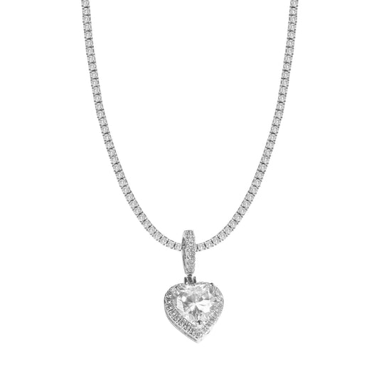 ELLE HEART CHARM SILVER