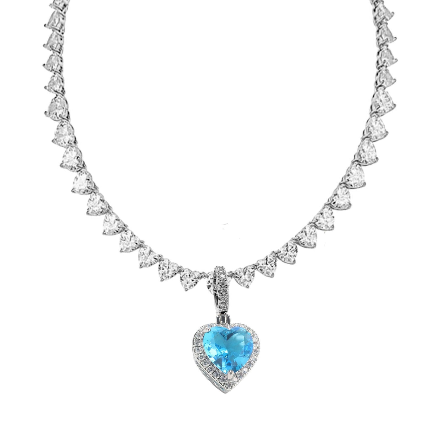 ELLE HEART CHARM AQUA BLUE