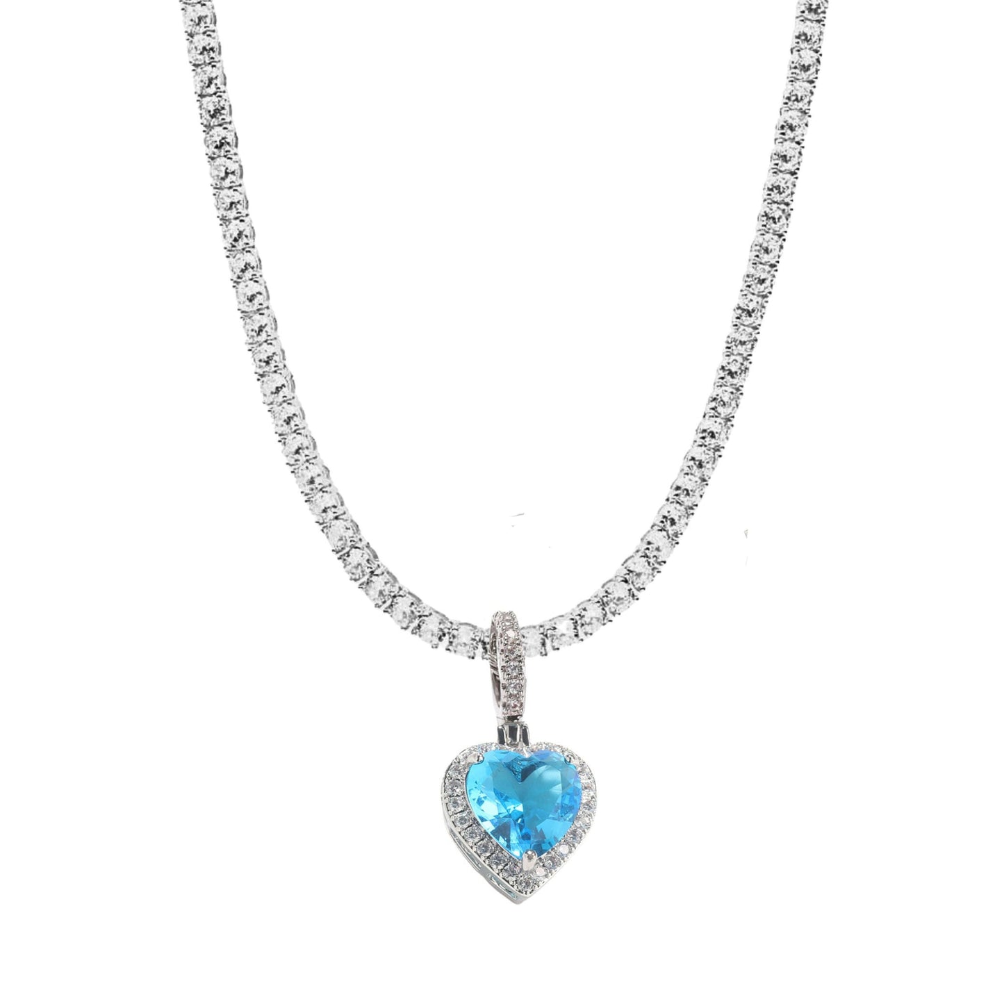 ELLE HEART CHARM AQUA BLUE