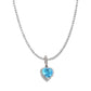 ELLE HEART CHARM AQUA- BLUE