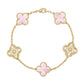 VANESSA CRYSTAL BRACELET GOLD + ROSE