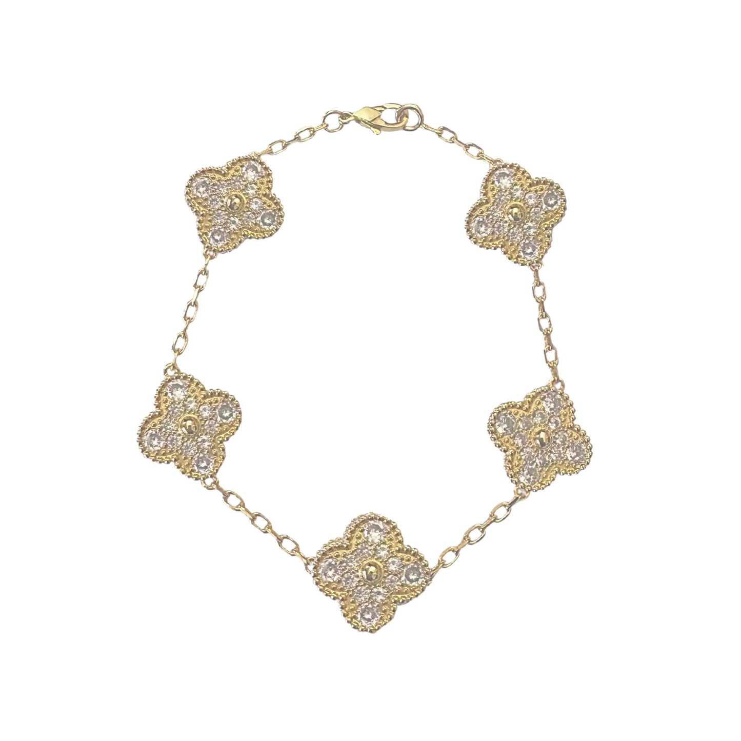 VANESSA CRYSTAL BRACELET- GOLD