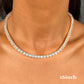 LUXE 5MM TENNIS NECKLACE- SILVER