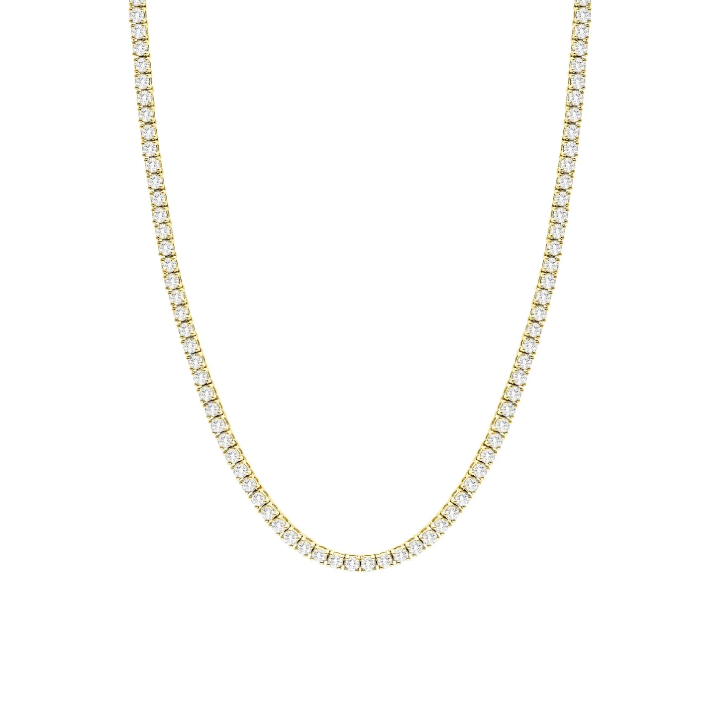 TALIA 3MM TENNIS NECKLACE GOLD