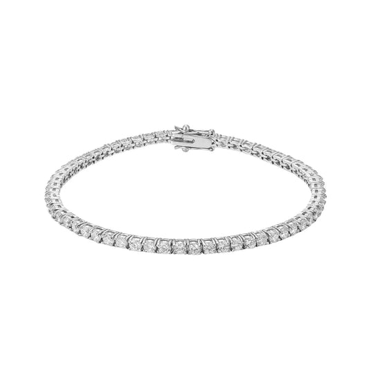 TALIA 3MM TENNIS BRACELET SILVER