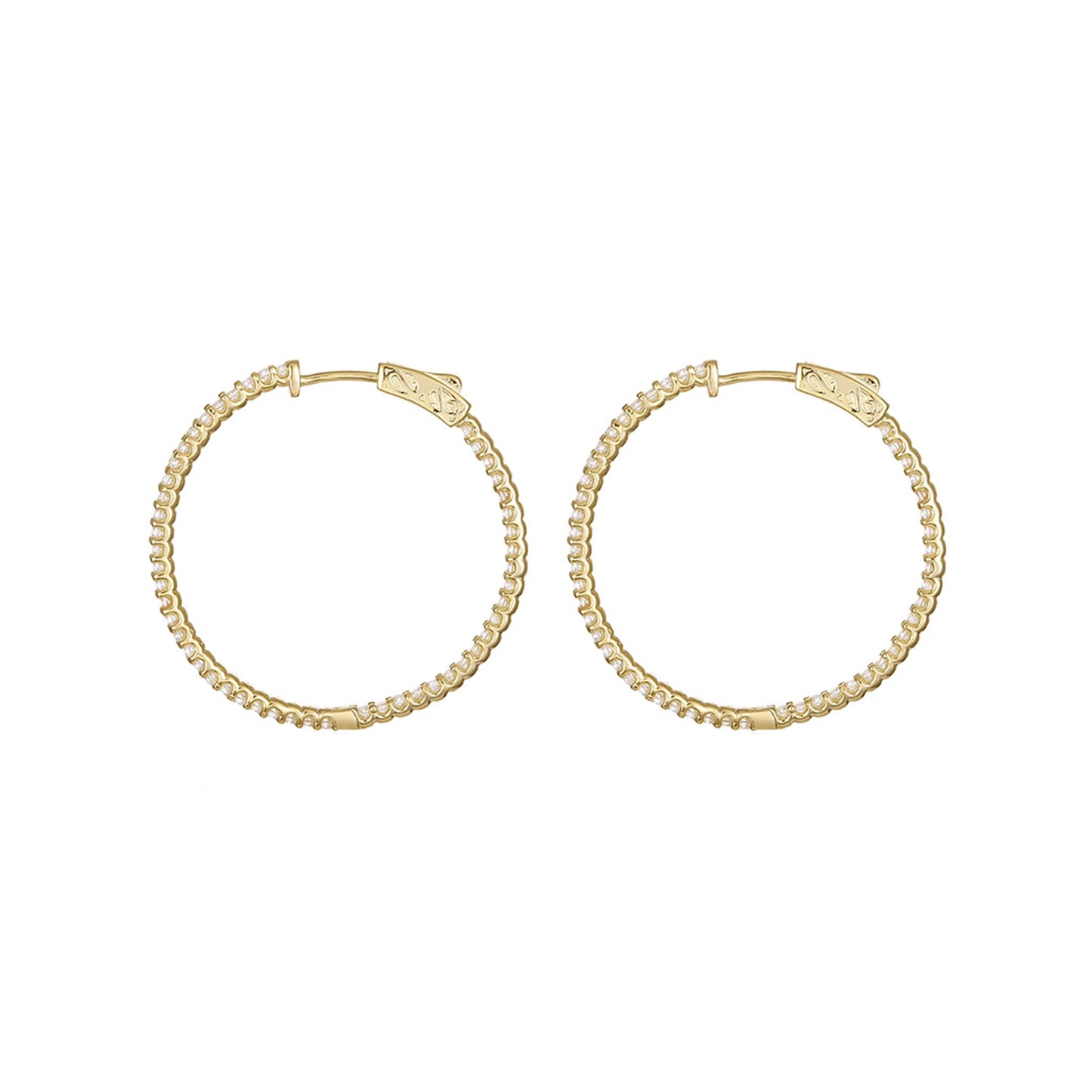 GOLD PLATED DAINTY HOOP EARRINGS