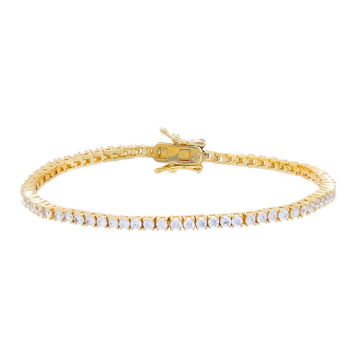 SARINA 2MM TENNIS BRACELET GOLD