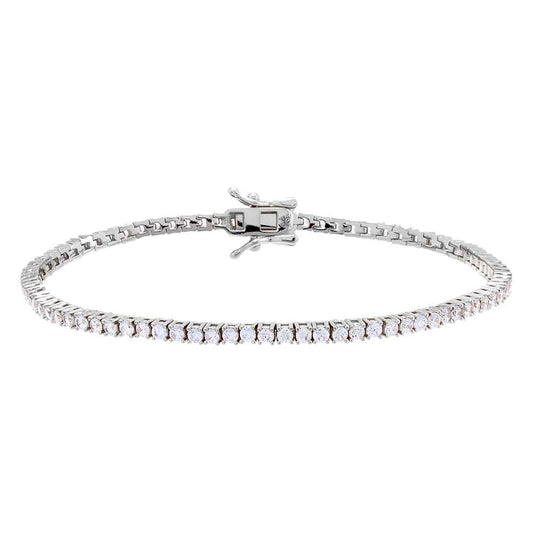 SARINA 2MM TENNIS BRACELET SILVER