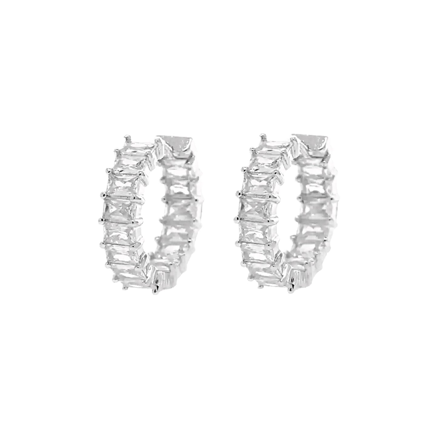 LUCIA HOOP EARRINGS SILVER