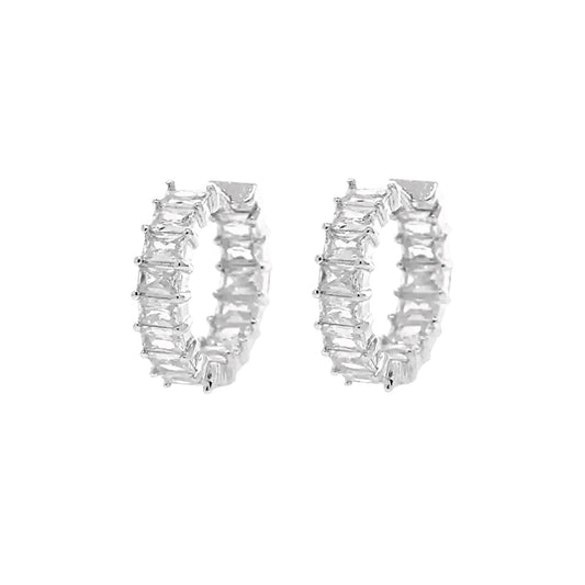 LUCIA HOOP EARRINGS SILVER