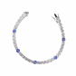 EVIL EYE TENNIS BRACELET- SILVER