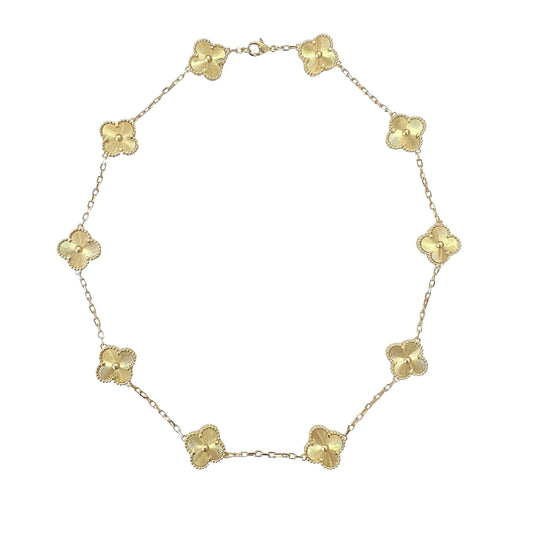 VANESSA NECKLACE- GOLD GUILLOCHÉ