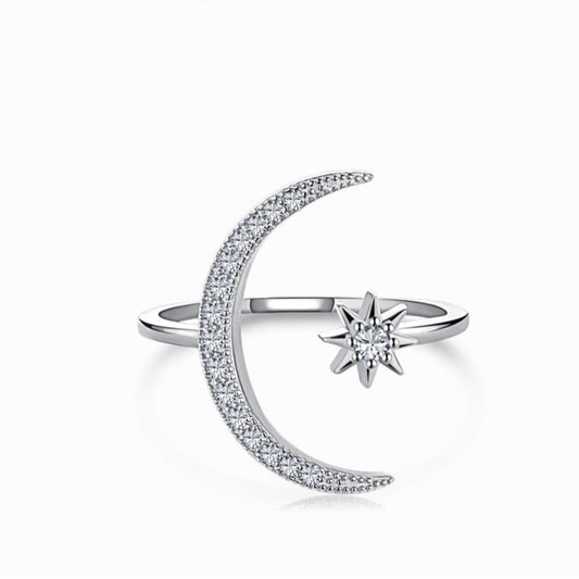 STERLING SILVER LUNA RING